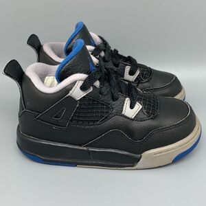 Nike Air Jordan 4 Retro‎ Alternate Motorsport Shoes 308500-006 Toddler Sz 8C